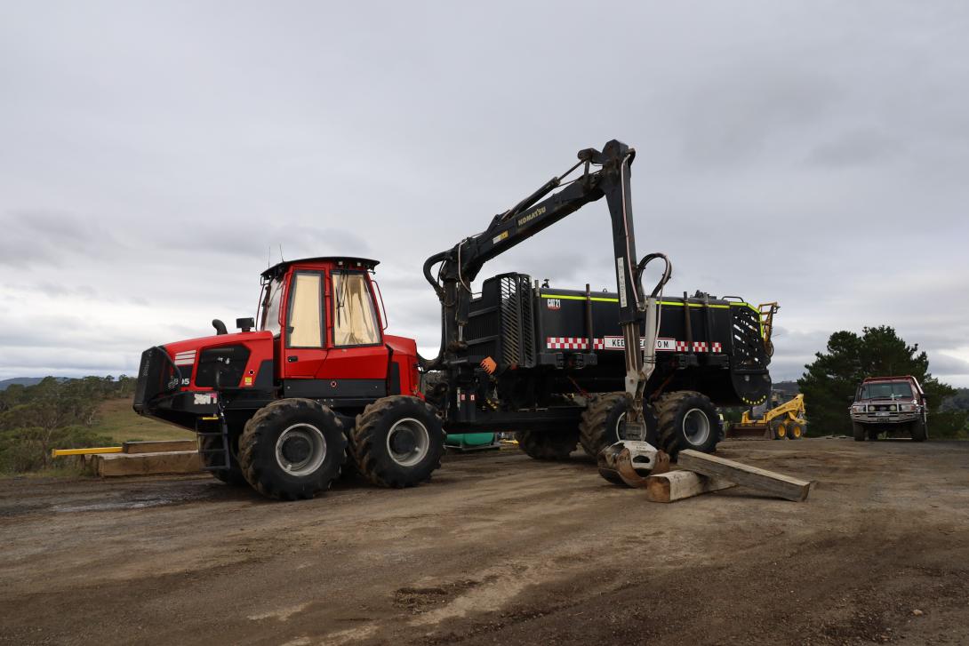 A photo of an earthmover.