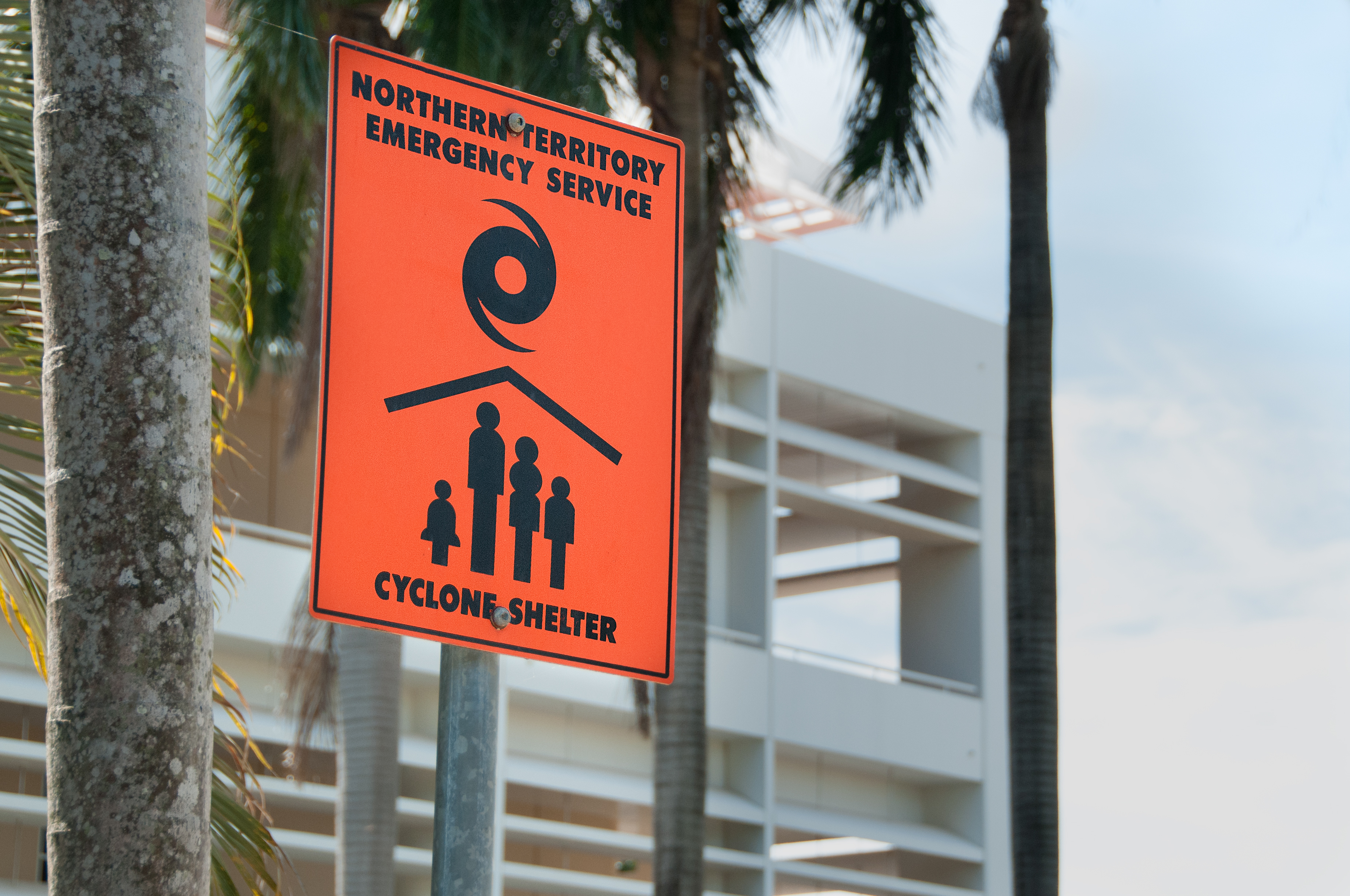 Cyclone Shelter Sign