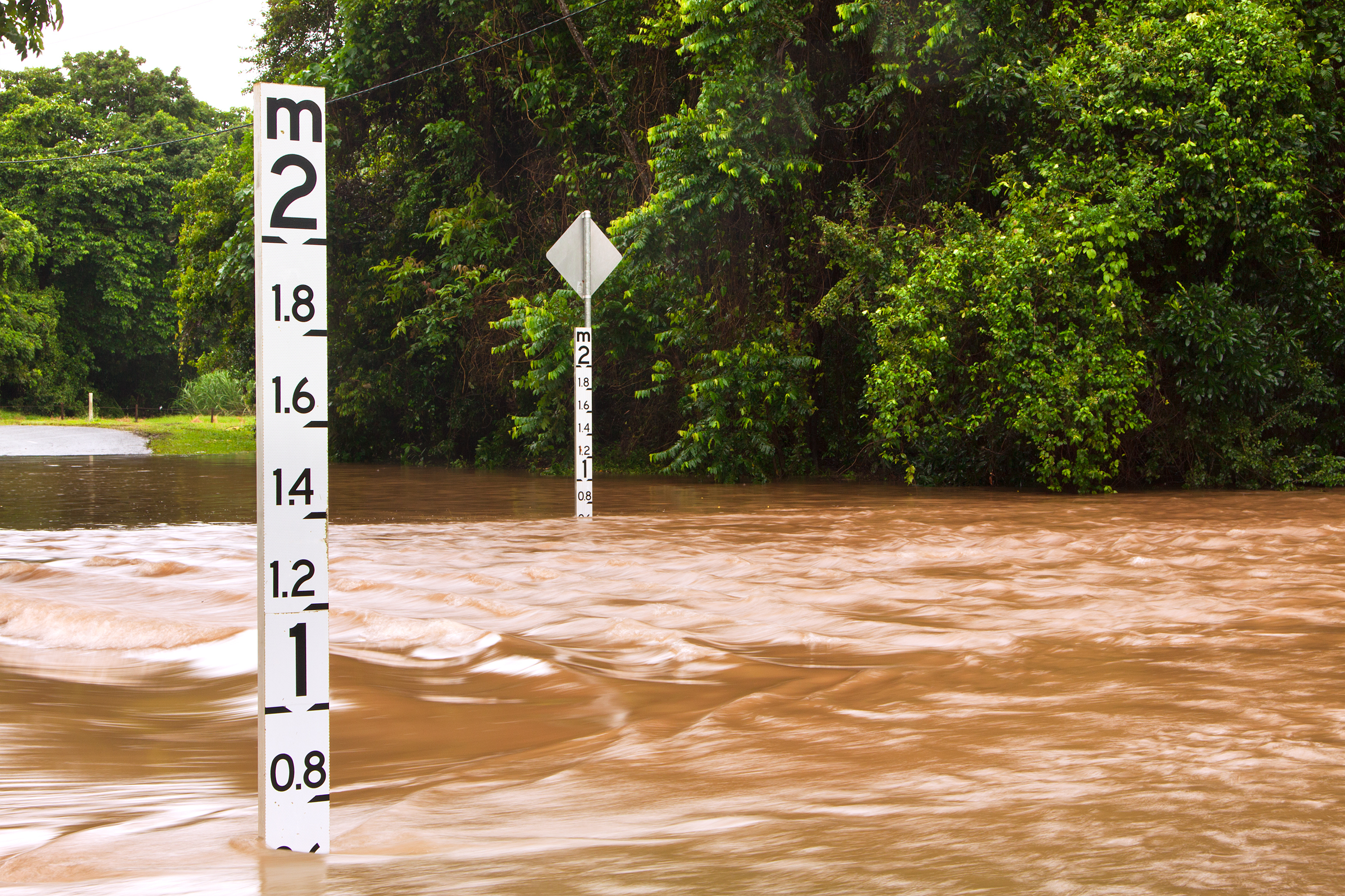 Flooded Road with Depth Detectors