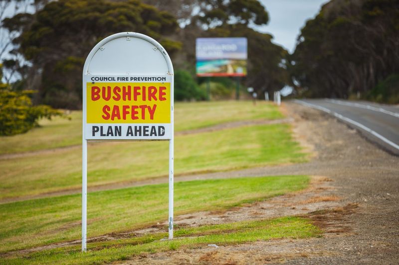 Bushfire Ahead Sign