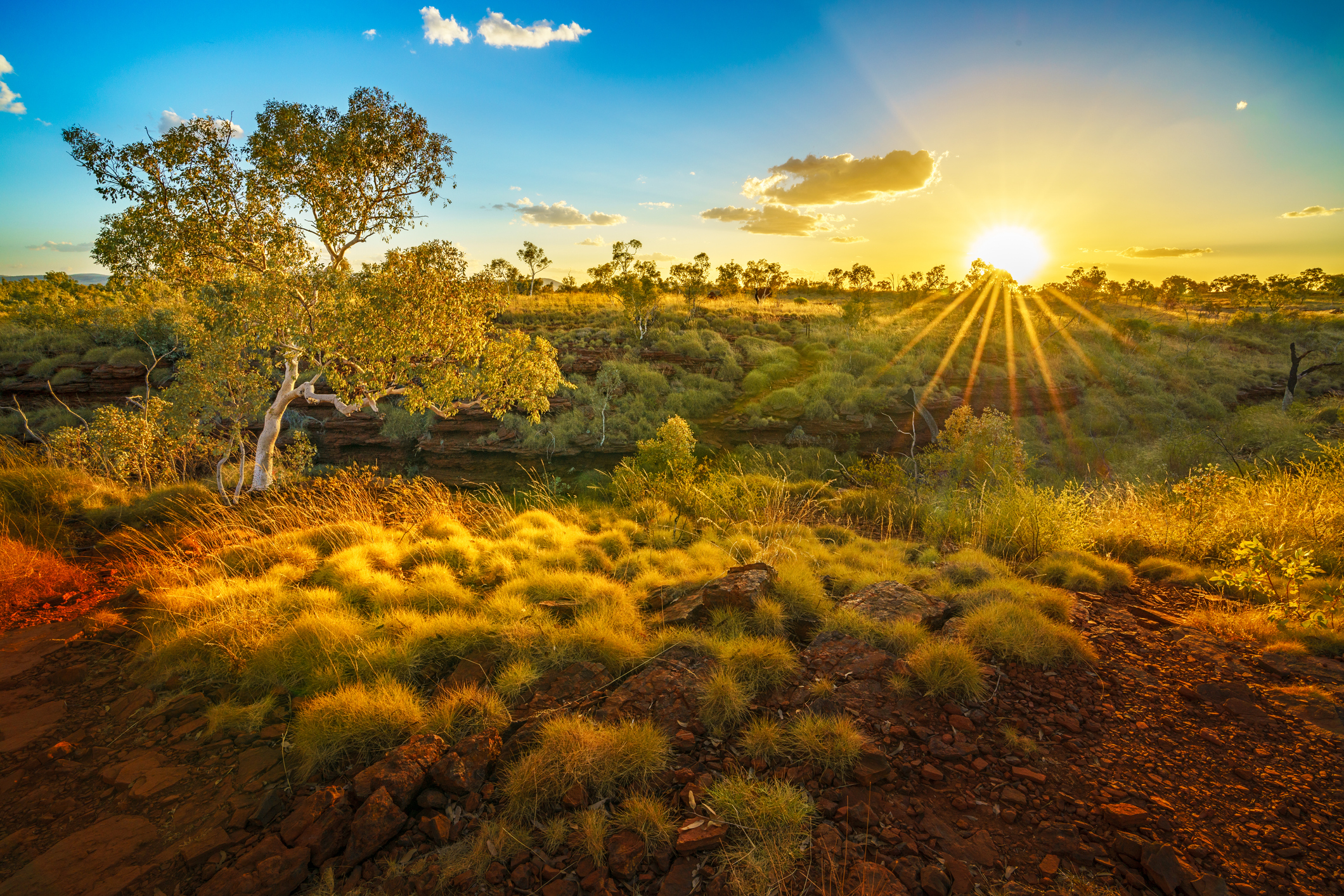 Sunset Over Joffre Gorge, Karijini National Park