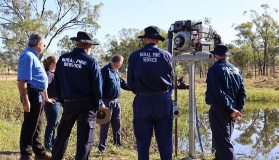 A photo of members of the RFS