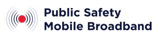 A white label with the words Public Safety Mobile Broadband.