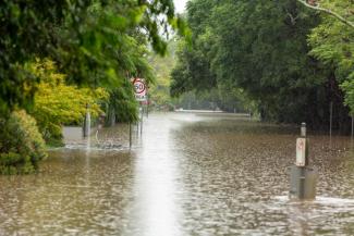 An image showing floodwaters