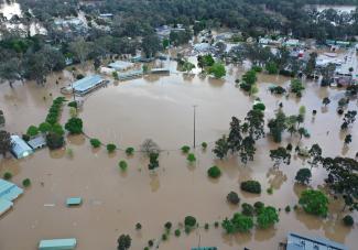 Previous flooding of Kings Park, Seymour 